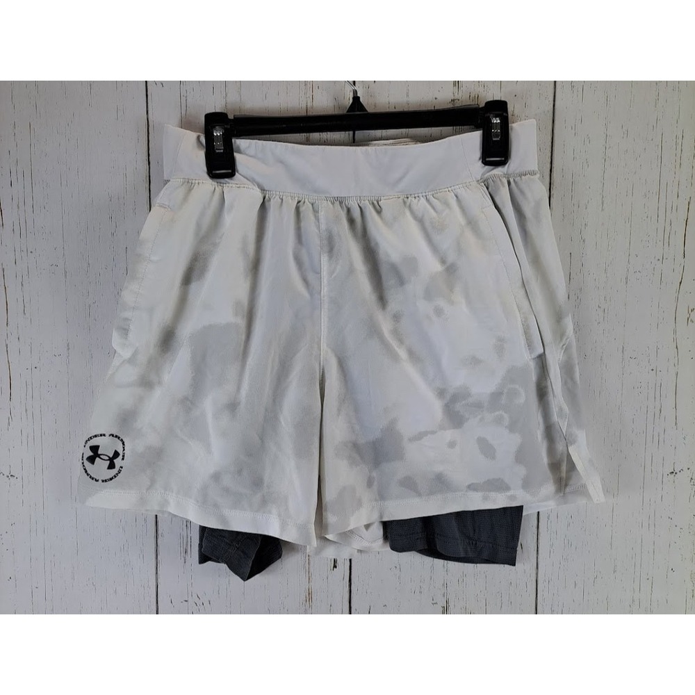 Under Armour Size Large Womens Multicolor Fitted Lined Athletic Shorts